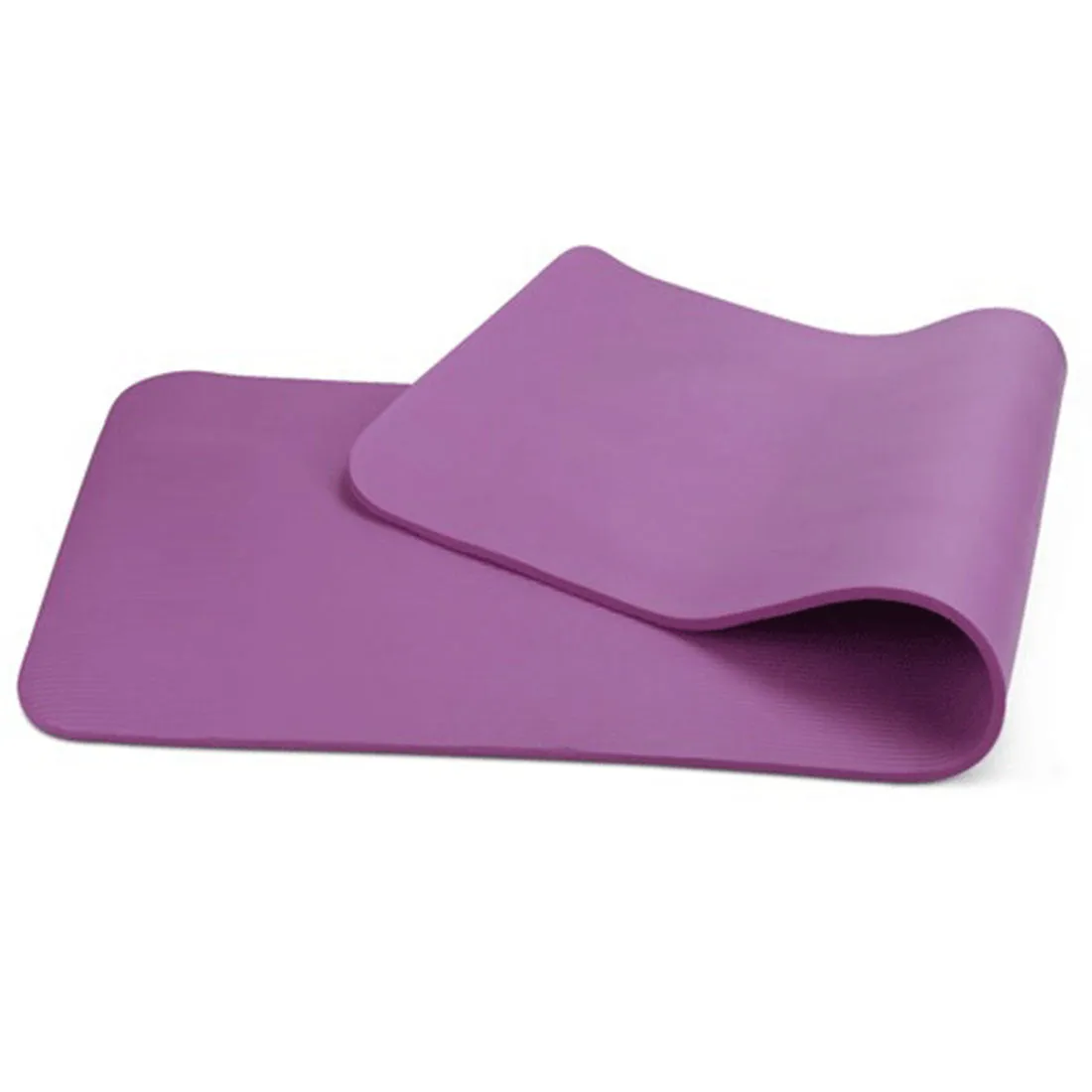 10mm Extra Thick NBR Yoga Mat | Gym Pilates Fitness Exercise Mat | Purple