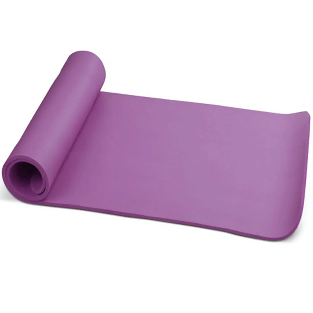 10mm Extra Thick NBR Yoga Mat | Gym Pilates Fitness Exercise Mat | Purple