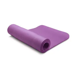 10mm Extra Thick NBR Yoga Mat | Gym Pilates Fitness Exercise Mat | Purple
