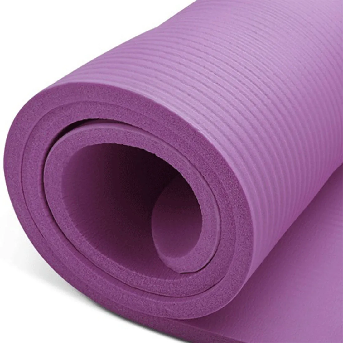 10mm Extra Thick NBR Yoga Mat | Gym Pilates Fitness Exercise Mat | Purple