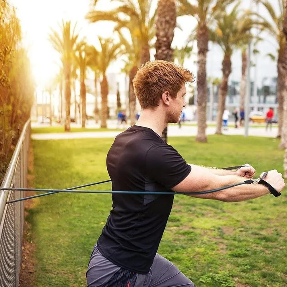17 Pcs Workout Resistance Bands Set Exercise Band Set Fintess Sport