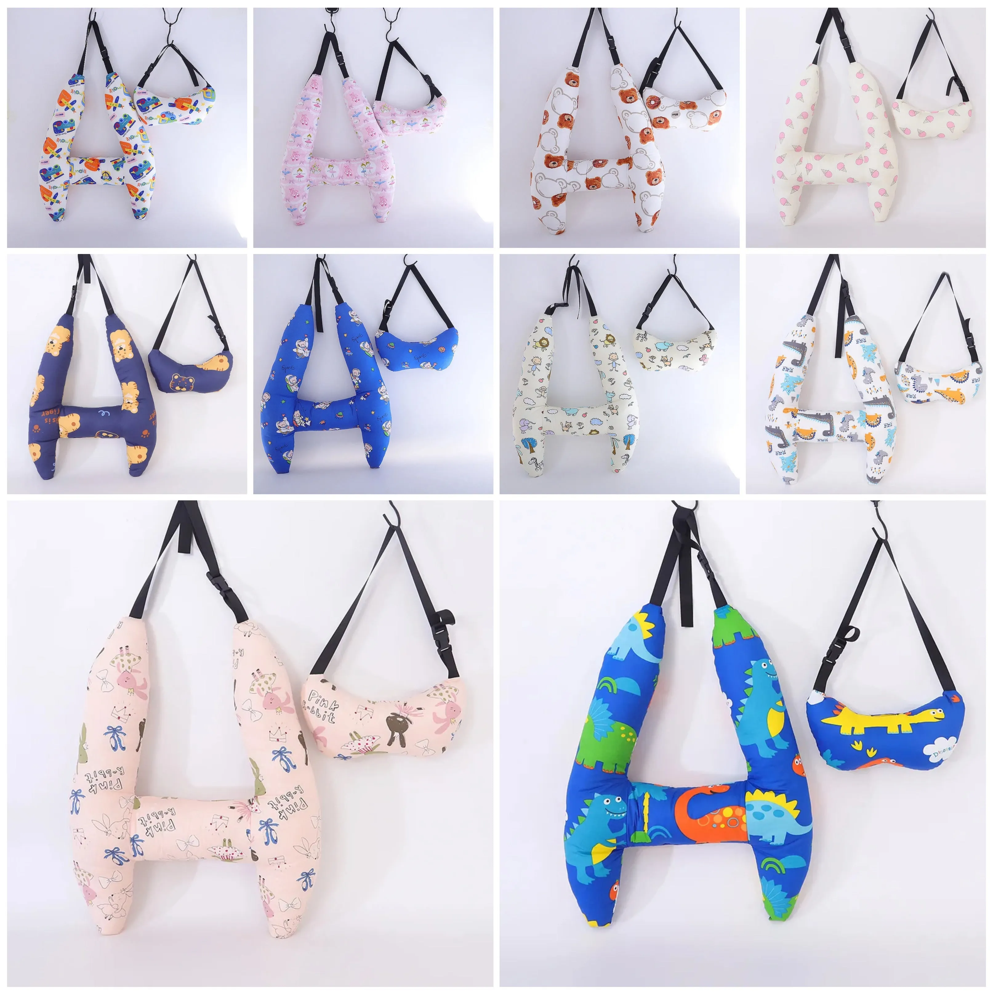 Anypack Car Travel Pillow Train Plane Set 1 Set for Kids and Adult Neck Head Support H-Shape Travel Pillow