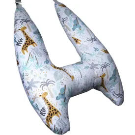 Anypack Car Travel Pillow UShape Giraffe Pattern Children Travel Pillow Cushion for Car Seat, Safety Neck Pillow for Kids