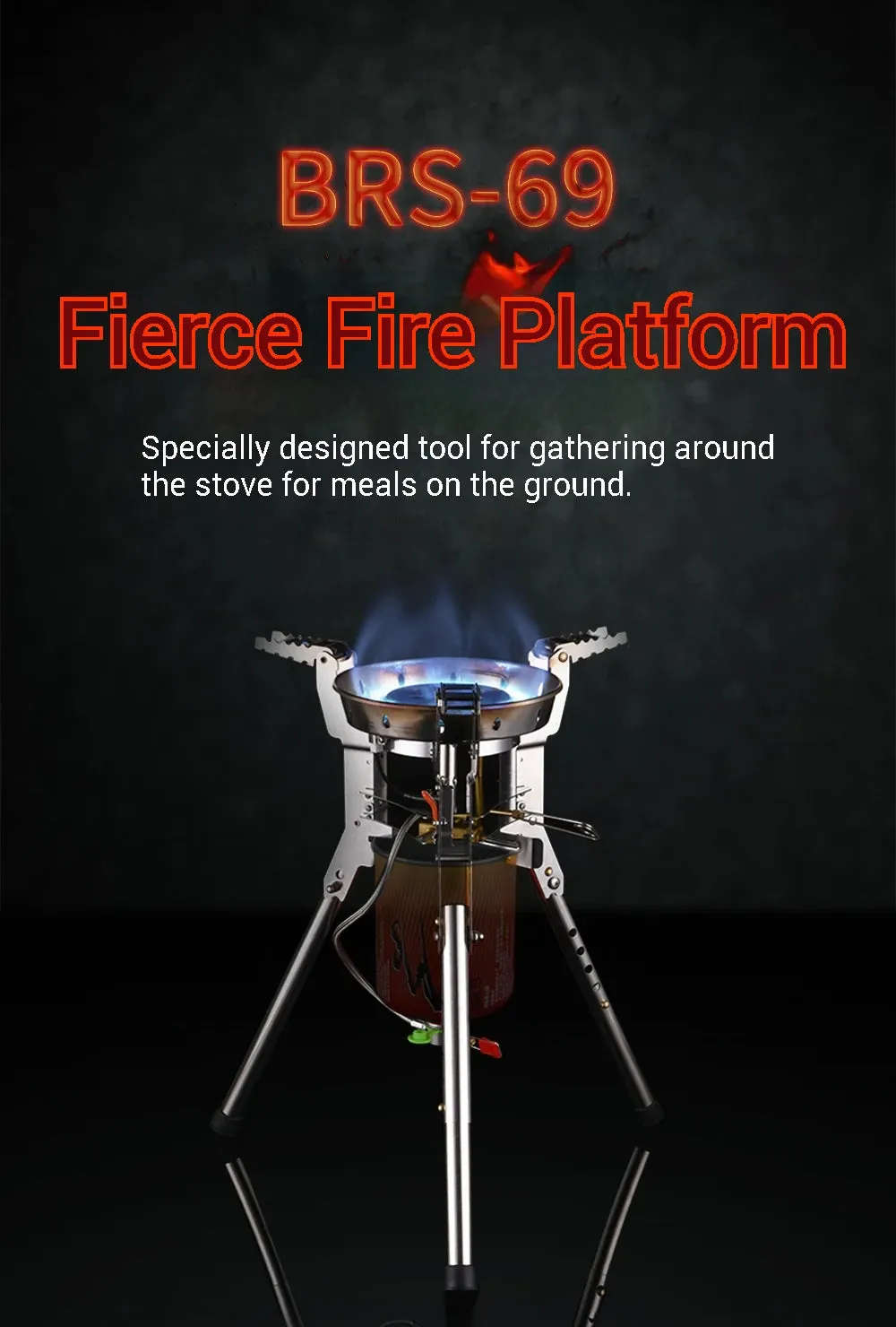 BRS-69 Camping burner high thermal power portable camping stove Portable gas burner Bulin high power burner b16 pro Torch