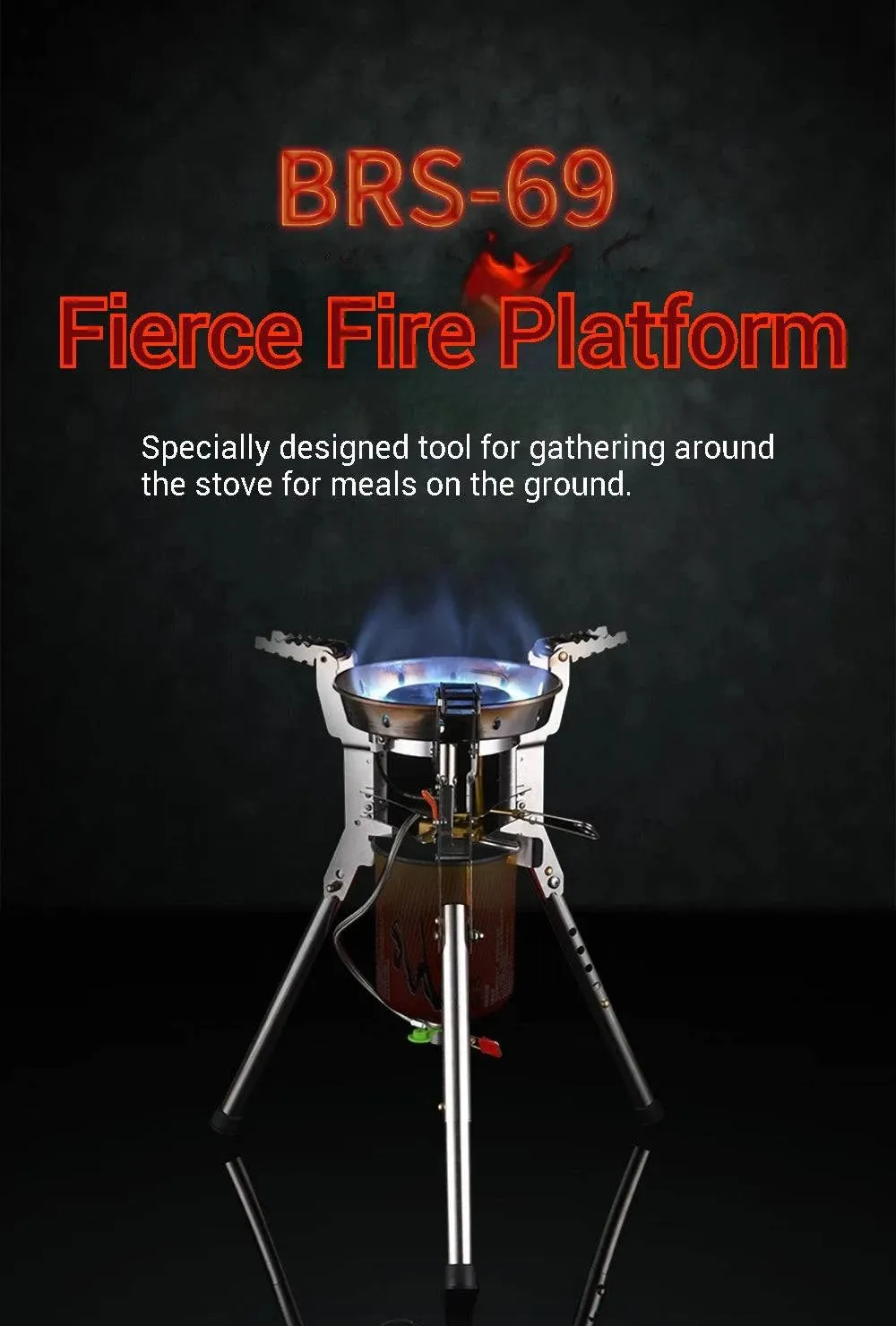 BRS-69 Camping burner high thermal power portable camping stove Portable gas burner Bulin high power burner b16 pro Torch
