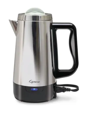Capresso Perk, 8 Cup Coffee Maker, Metallic Certified Refurbished