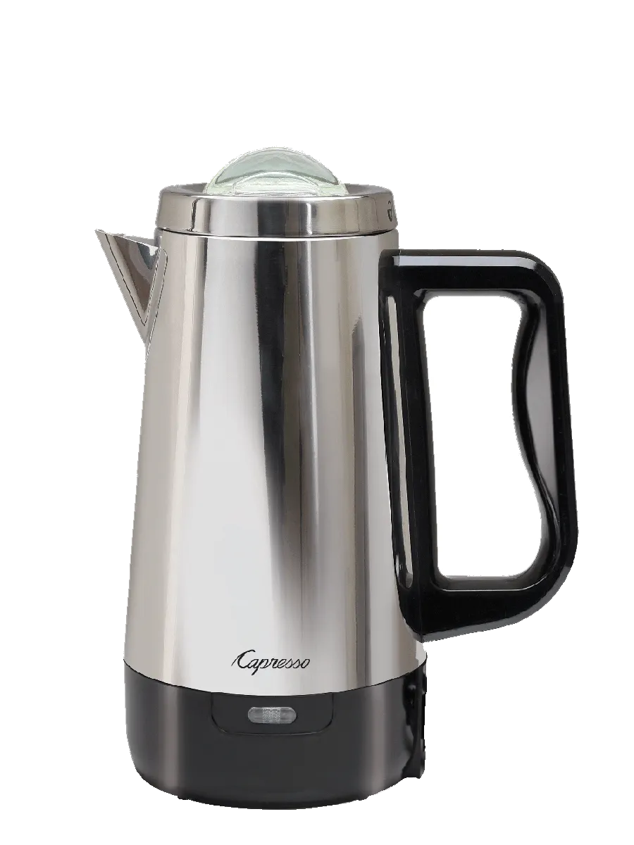 Capresso Perk, 8 Cup Coffee Maker, Metallic Certified Refurbished