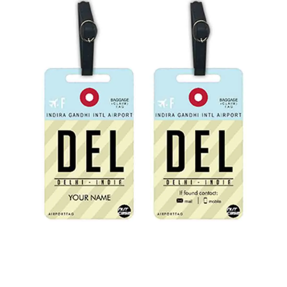 Classy Personalized Luggage Tag Ideal for Travel Set of 2