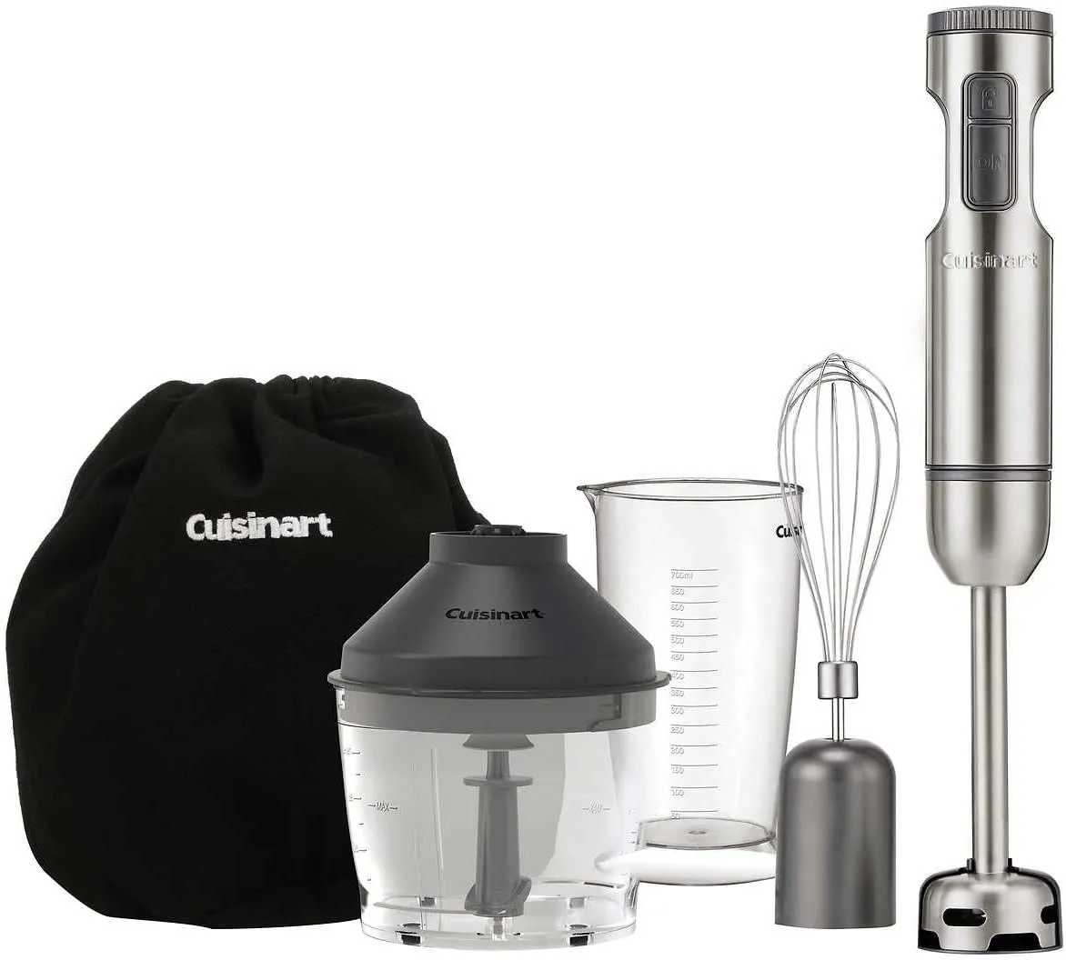 Cuisinart Immersion Hand Blender/Chopper & Storage Bag - Certified Refurbished