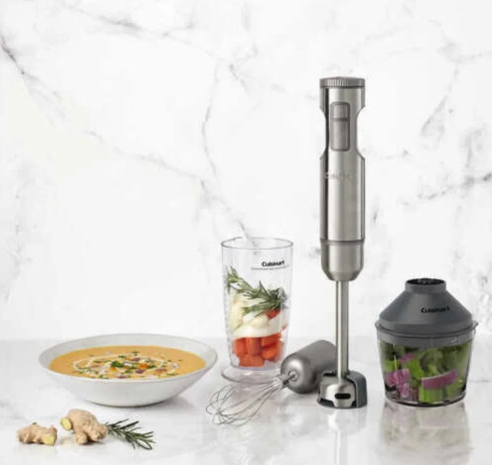 Cuisinart Immersion Hand Blender/Chopper & Storage Bag - Certified Refurbished
