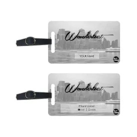 Customized Bag Luggage Tags Add Name Set of 2