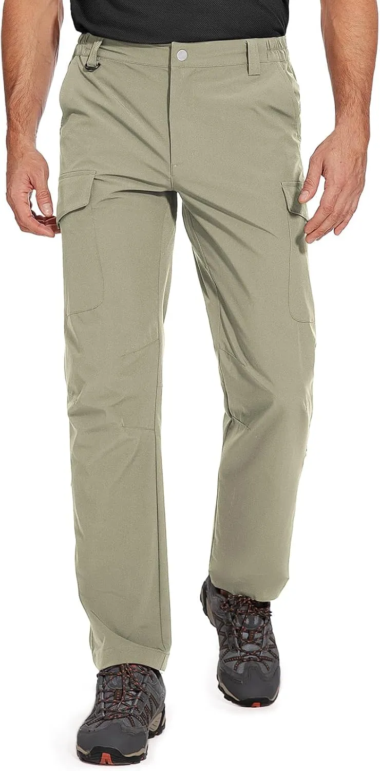 Cycorld Men's-Hiking-Pants-Lightweight-Water-Resistant-Quick-Dry Stretch for Travel Camping Fishing Outdoor
