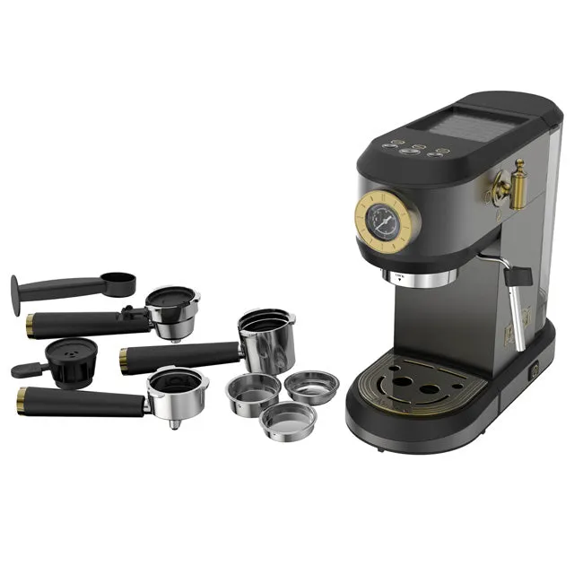 Empire Espresso Coffee Machine & Toaster Bundle (Black)