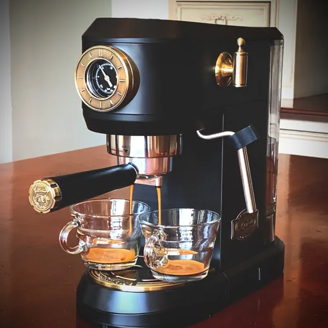 Empire Espresso Coffee Machine & Toaster Bundle (Black)