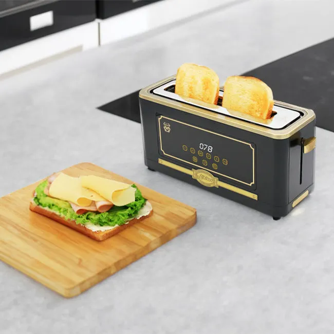 Empire Espresso Coffee Machine & Toaster Bundle (Black)