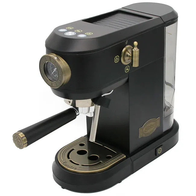 Empire Espresso Coffee Machine & Toaster Bundle (Black)