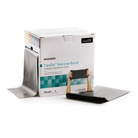 Exercise Resistance Band CanDo® Black 5 Inch X 50 Yard X-Heavy Resistance - McKesson Brand Mfr# 169-5225