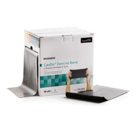 Exercise Resistance Band CanDo® Black 5 Inch X 50 Yard X-Heavy Resistance - McKesson Brand Mfr# 169-5225