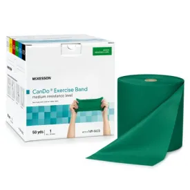 Exercise Resistance Band CanDo® Green 5 Inch X 50 Yard Medium Resistance - McKesson Brand Mfr# 169-5623