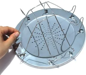 Folding Camp Stove Toaster, Portable Backpacking Outdoor Toaster Rack Holder??Stainless Steel Propane Bread Toaster of BBQ Party for Camping Fishing Hiking