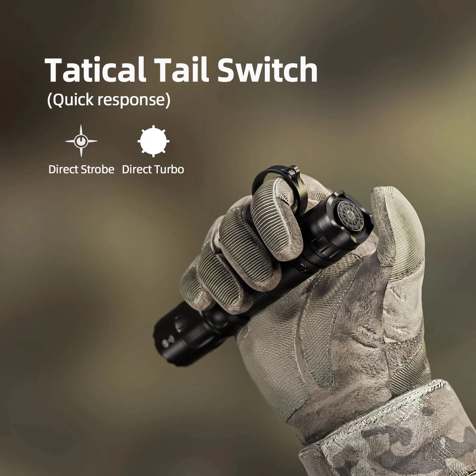GL1 3200 Lumens Rotary Tactical Flashlight