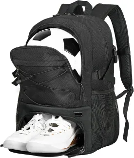 Goloni Soccer Bag,Large Sports Bag with with Separate Ball & Shoe Compartments,Youth Soccer Backpack for Basketball