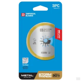 Imperial Blades One Fit™ 3-1/8" Storm Titanium Thin Metal Segment Blade, 3PC [IBOAT410-3]