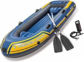 Inflatable Boat Set (for Adults) - Inflatable Fishing Boat, 1,2,3 Person Inflatable Boat (with Paddles, Pump), Lake, Pool Rafts(Color:295 * 137 * 43cm)