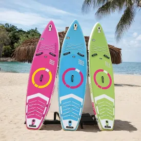 Inflatable Paddle Board, Sup Paddle Boards for Adults 11'x34 x6 with Premium SUP Accessories & Backpack, Leash, Paddle, Hand Pump for Youth & Adults