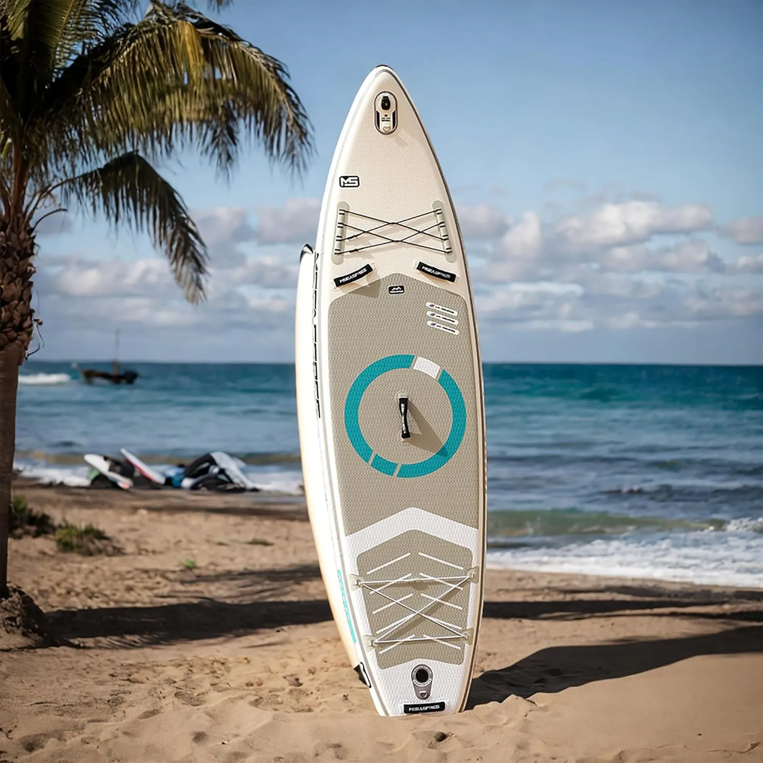 Inflatable Paddle Board, Sup Paddle Boards for Adults 11'x34 x6 with Premium SUP Accessories & Backpack, Leash, Paddle, Hand Pump for Youth & Adults