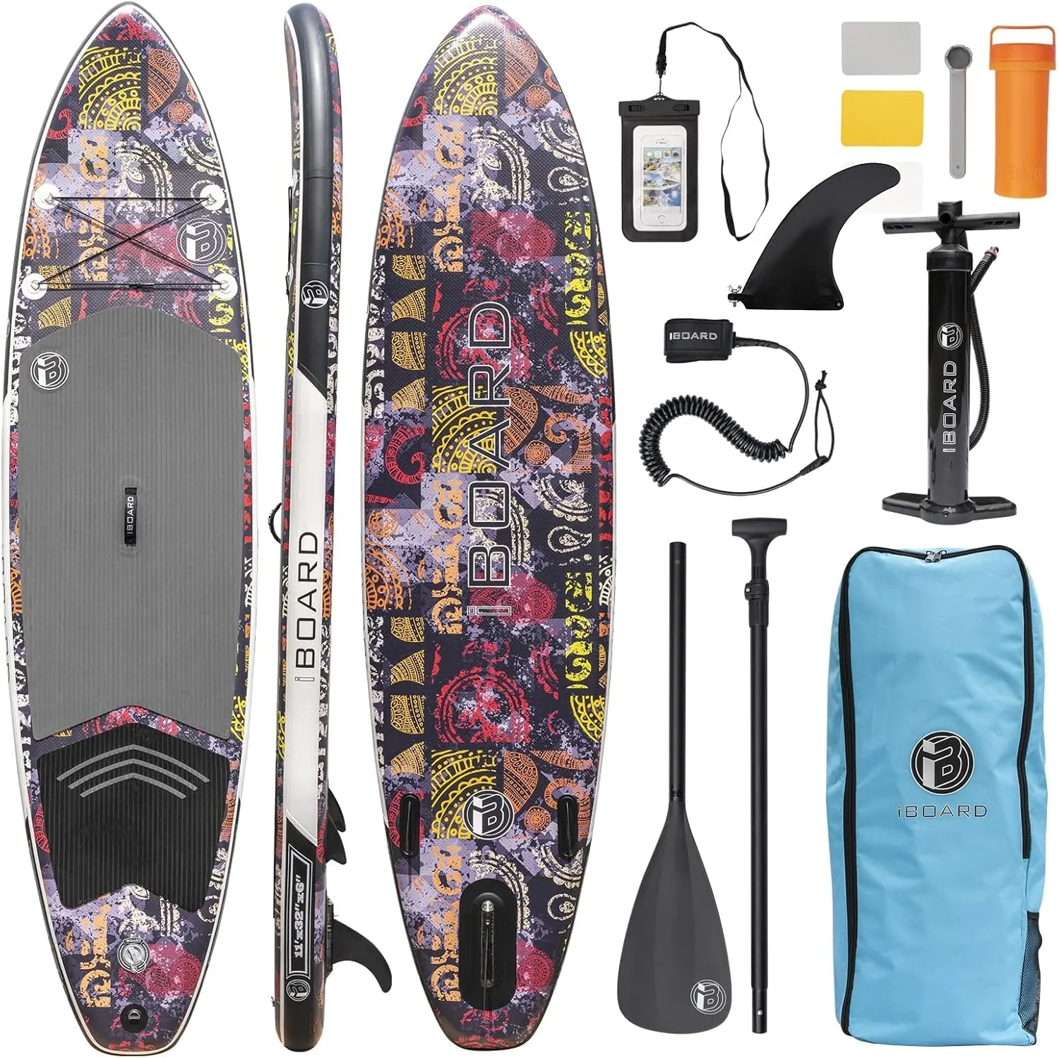 Inflatable Stand Up Paddle Boards 11336 with Thick Excellent SUP Paddle Board Accessories, Wide and Stable High Load Inflatable Paddle Board Suit for Youth and Adults