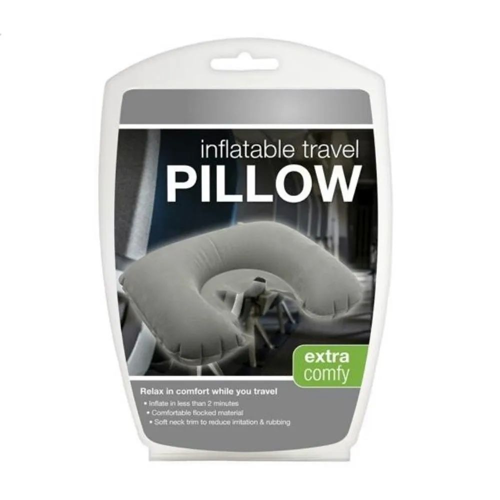 Inflatable Travel Neck Pillow | Extra Comfy & Easy Storage