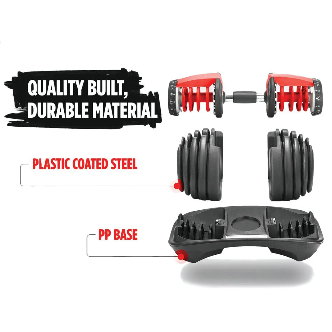 IronGear - Adjustable Dumbbells - 5 lbs to 52.5 lbs