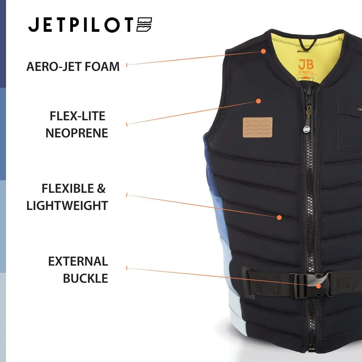 JB Oneill Neoprene Comp Vest PFD Life Jacket