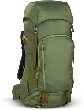 Kelty Asher Day Hiking Pack, 18-85 Liter Capacity, Hiking, Backpacking, Travel Pack, Internal Frame 2023 Model (65L Winter Moss)