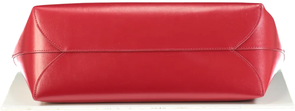Kurt Geiger Red Leather Kensington Tote Bag