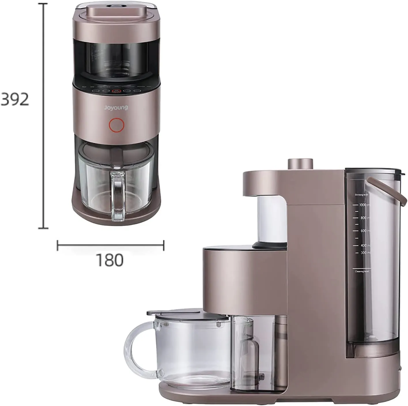 Low Noise High-Speed Power Blender with Food Processor