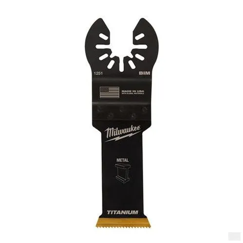 MILWAUKEE OPEN-LOK 1-1/8 in Titanium Enhanced Bi-Metal Metal Blade 1 Pk [49-25-1251]