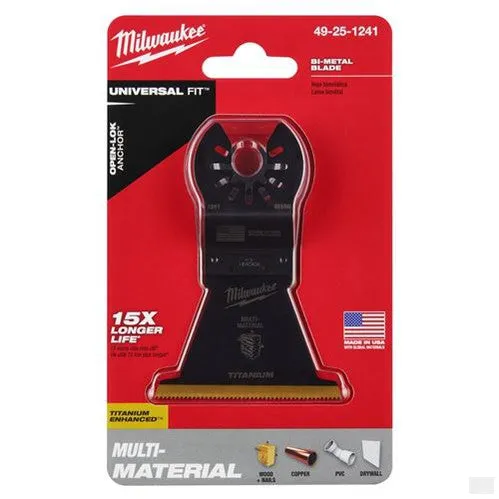 MILWAUKEE OPEN-LOK 2-1/2 in Titanium Enhanced Bi-Metal Multi-Material Blade 1 Pk [49-25-1241]