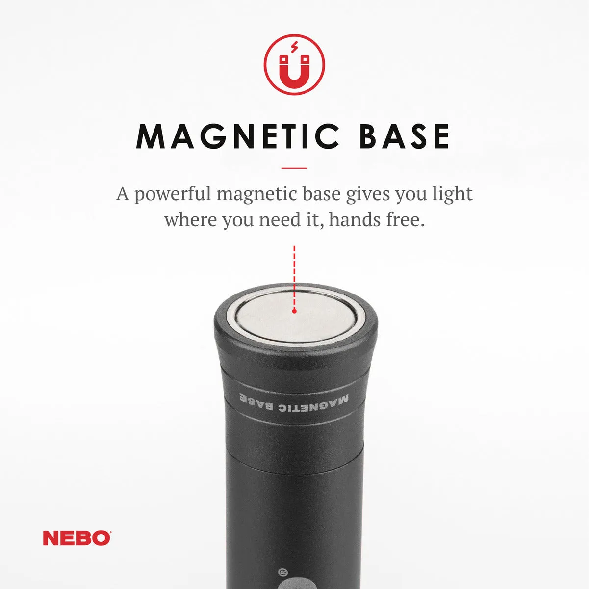 NEBO Big Larry 2 Gray Flashlight