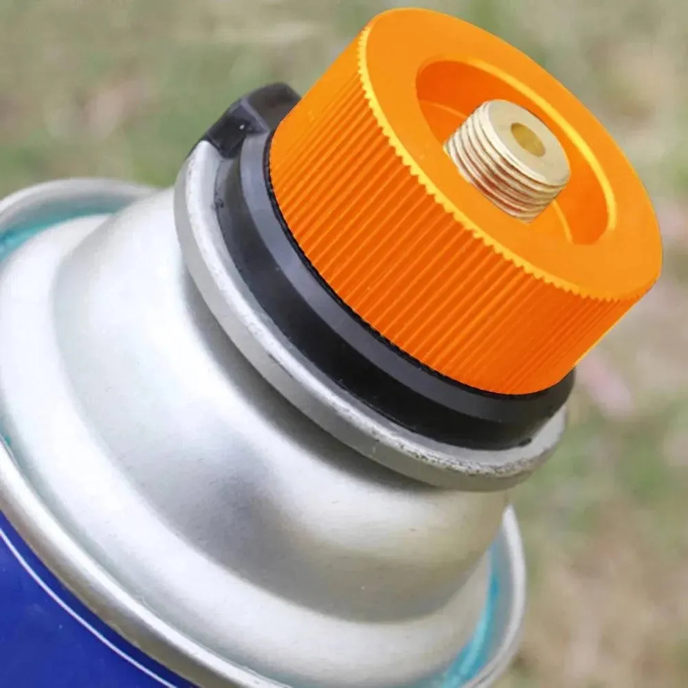 Outdoor Camping Hiking Stove Burner Adaptor Split Type Furnace Converter Connector Auto-off Gas Cartridge Tank Cylinder Adapter