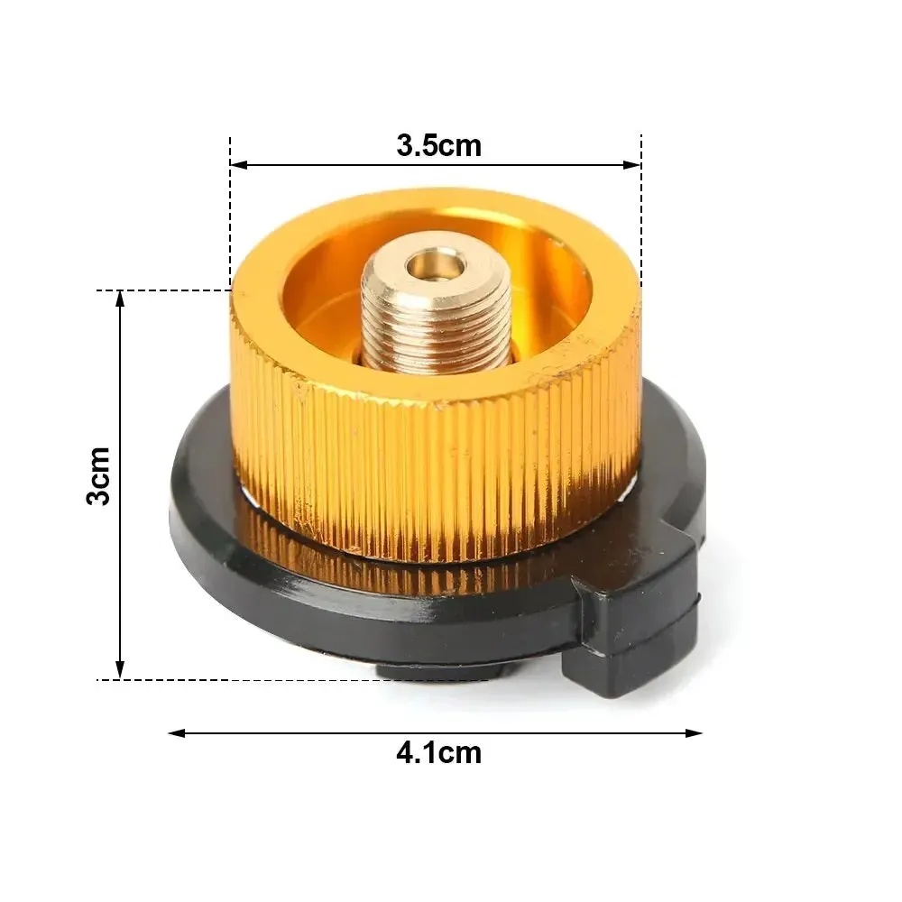 Outdoor Camping Hiking Stove Burner Adaptor Split Type Furnace Converter Connector Auto-off Gas Cartridge Tank Cylinder Adapter