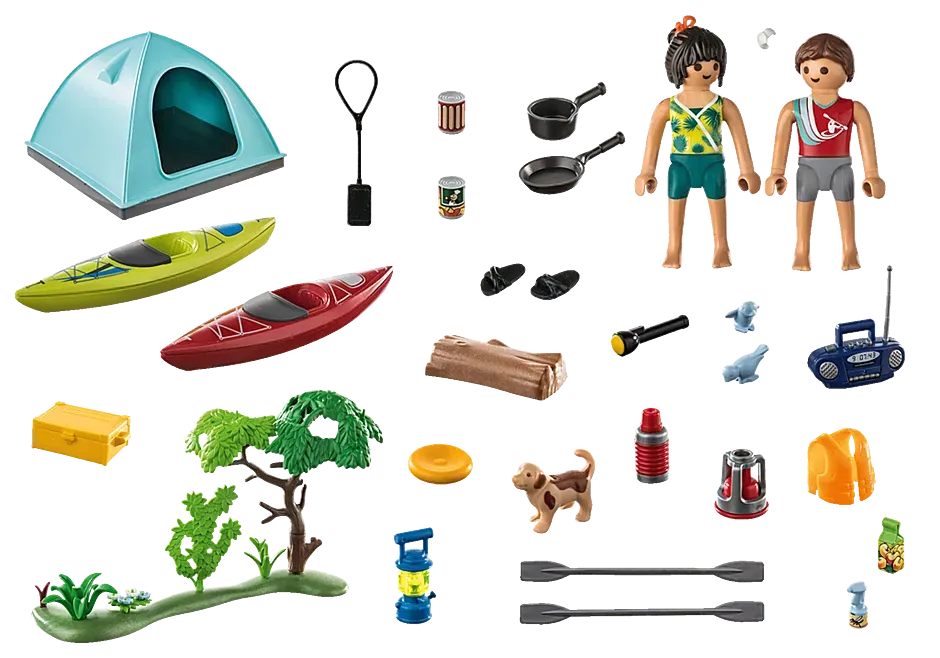 Playmobil Family Fun Camping with Campfire 71425