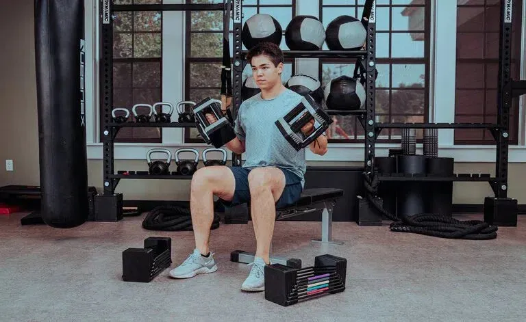 PowerBlock 90 lb Adjustable Dumbbell Set (Elite EXP 90)