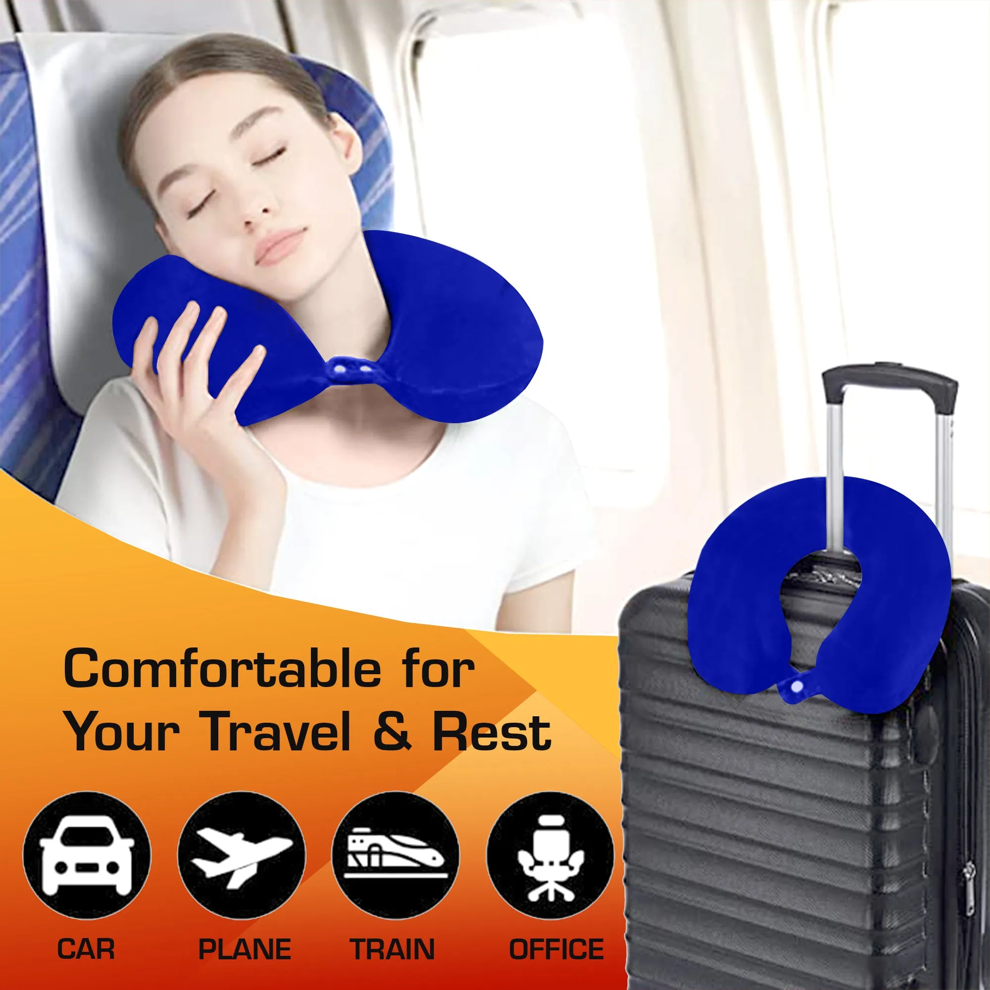Premium Memory Foam Neck Pillow