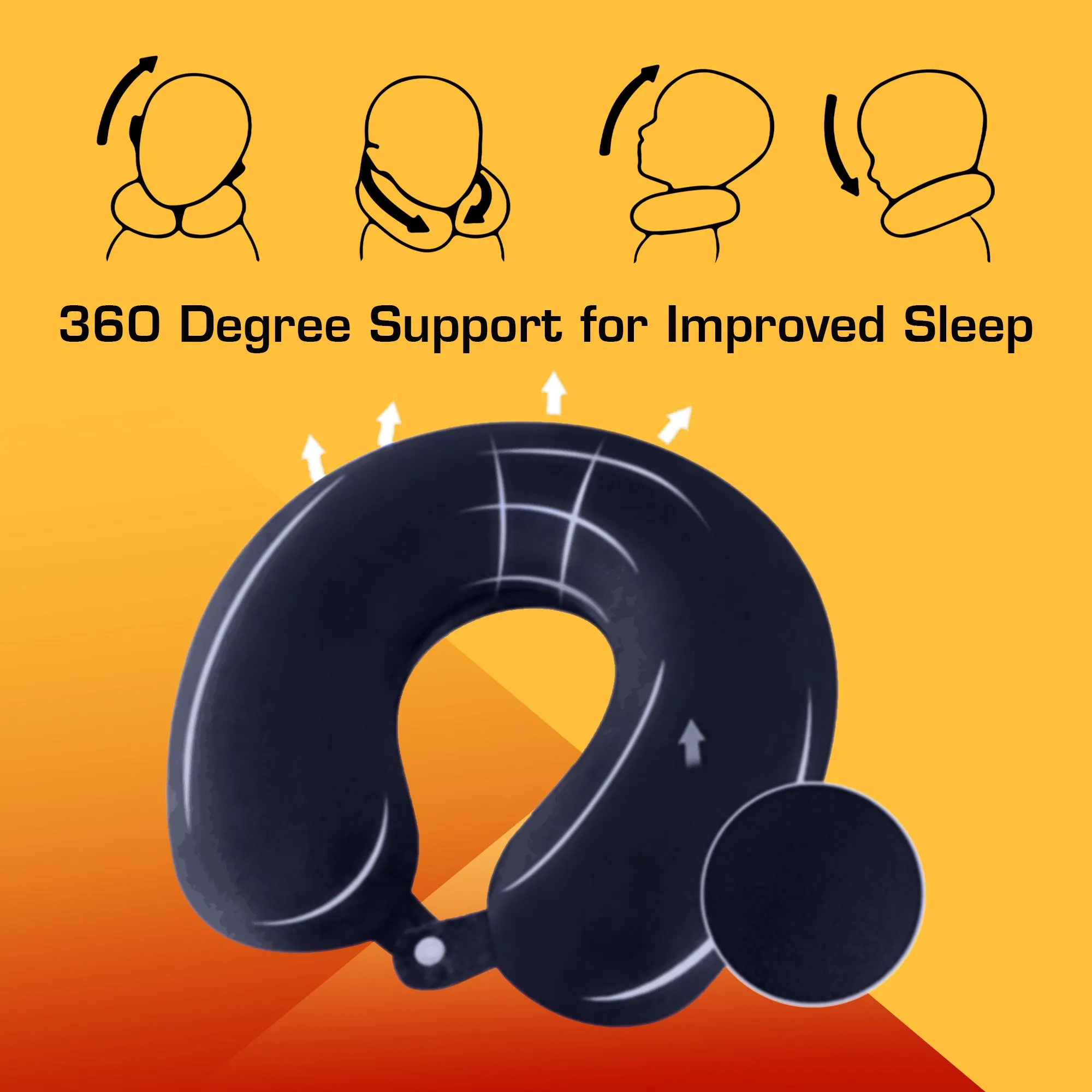 Premium Memory Foam Neck Pillow