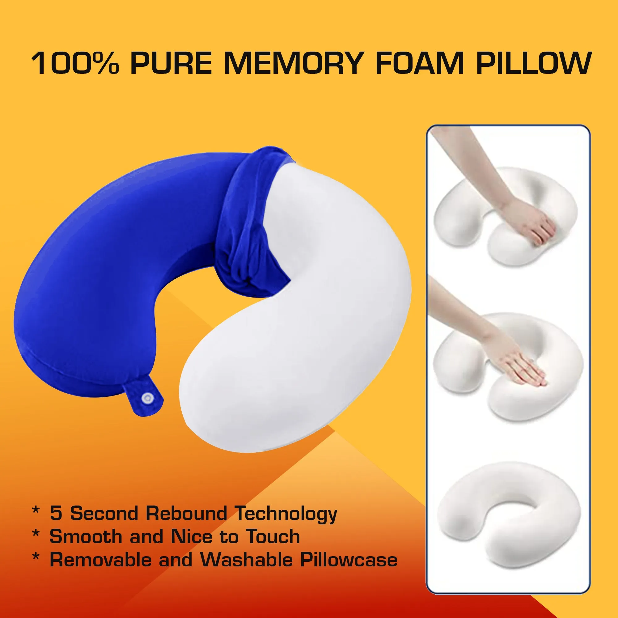 Premium Memory Foam Neck Pillow