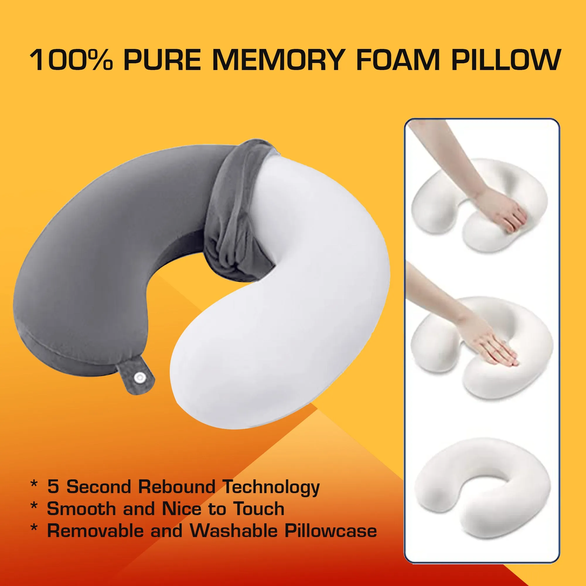 Premium Memory Foam Neck Pillow
