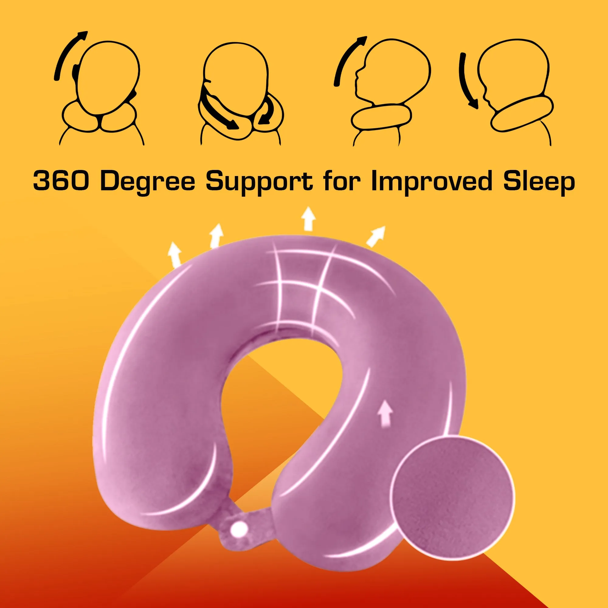 Premium Memory Foam Neck Pillow