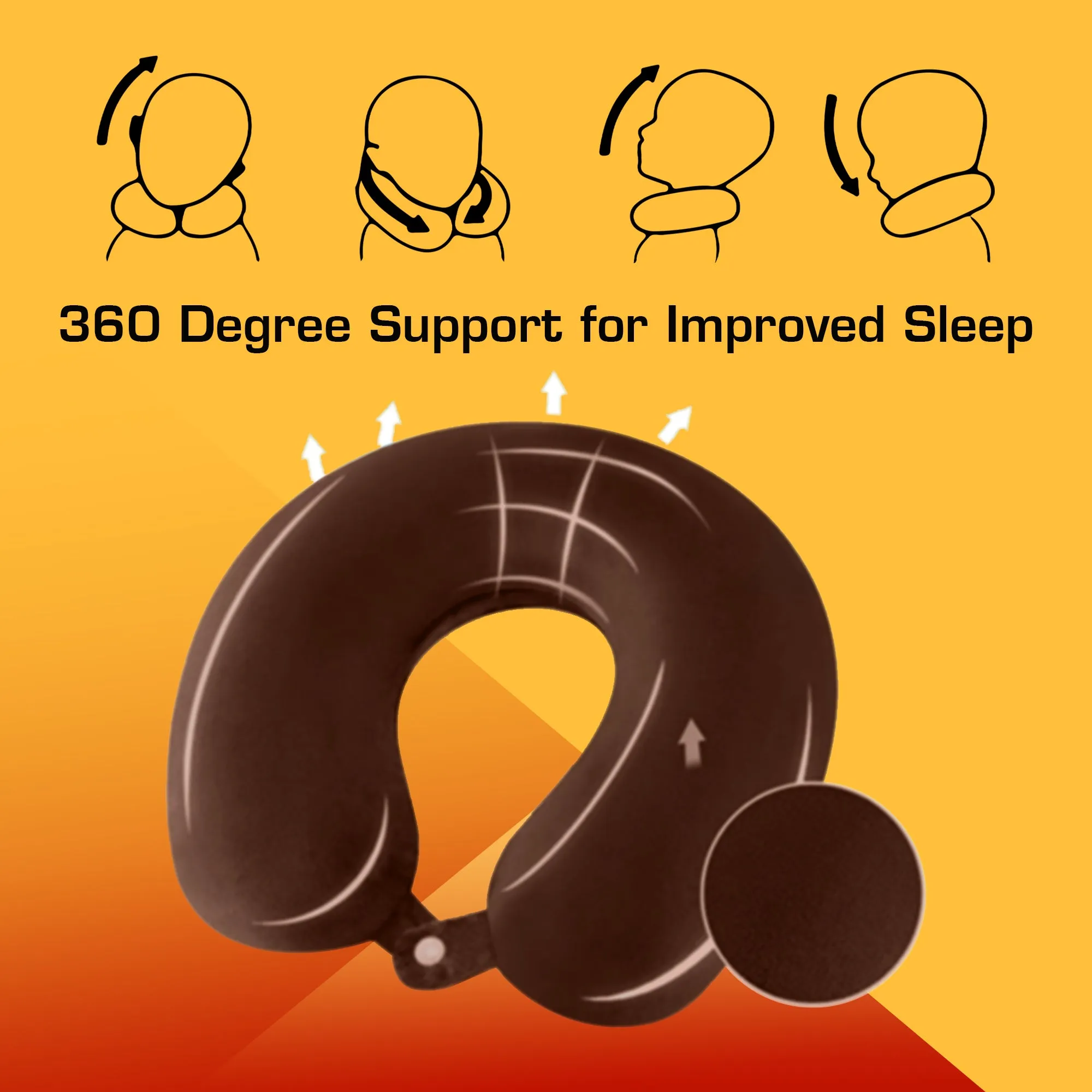 Premium Memory Foam Neck Pillow